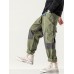 Mens Patchwork Zipper Fly Casual Cotton Cargo Pants With Pocket Mens Patchwork Zipper Fly Casual Cotton Cargo Pants With Pocket