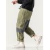Mens Patchwork Zipper Fly Casual Cotton Cargo Pants With Pocket Mens Patchwork Zipper Fly Casual Cotton Cargo Pants With Pocket