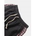 Mens Side Plaid Patchwork Letter Pritned Casual Drawstring Denim Jogger Pants Mens Side Plaid Patchwork Letter Pritned Casual Drawstring Denim Jogger Pants