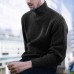 Mens Cotton Loose High Collar Warm Long Woolen Sleeve Casual Pullover Sweaters Mens Cotton Loose High Collar Warm Long Woolen Sleeve Casual Pullover Sweaters