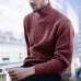 Mens Cotton Loose High Collar Warm Long Woolen Sleeve Casual Pullover Sweaters Mens Cotton Loose High Collar Warm Long Woolen Sleeve Casual Pullover Sweaters