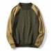 Autumn Winter Men’s Loose Color Block Casual O Neck Long Sleeve Pullovers Autumn Winter Men’s Loose Color Block Casual O Neck Long Sleeve Pullovers