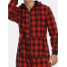 Mens Plaid Zipper Front Kangaroo Pocket Hooded One Piece Jumpsuit Home Warm Sleepwear Mens Plaid Zipper Front Kangaroo Pocket Hooded One Piece Jumpsuit Home Warm Sleepwear