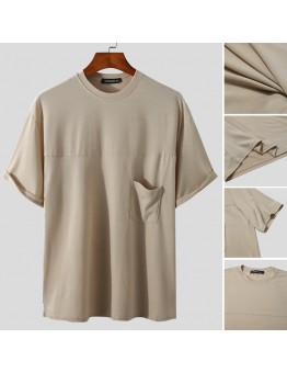 Round Neck Short  Sleeved Tops Casual T  shirt Comfortable And Breathable Men’s Tops Short  Sleeved
