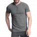 Men T shirts V Neck Casual Short Sleeve Slim Fitted Blouse Short Sleeve with Buttons Outdoor Hiking Men T shirts V Neck Casual Short Sleeve Slim Fitted Blouse Short Sleeve with Buttons Outdoor Hiking