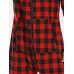 Mens Plaid Zipper Front Kangaroo Pocket Hooded One Piece Jumpsuit Home Warm Sleepwear Mens Plaid Zipper Front Kangaroo Pocket Hooded One Piece Jumpsuit Home Warm Sleepwear